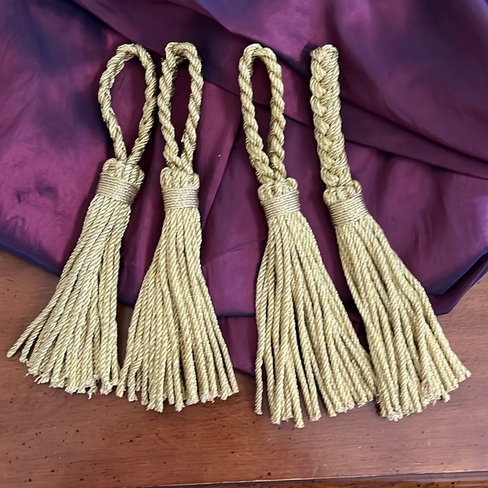 Gold Braided Tassels